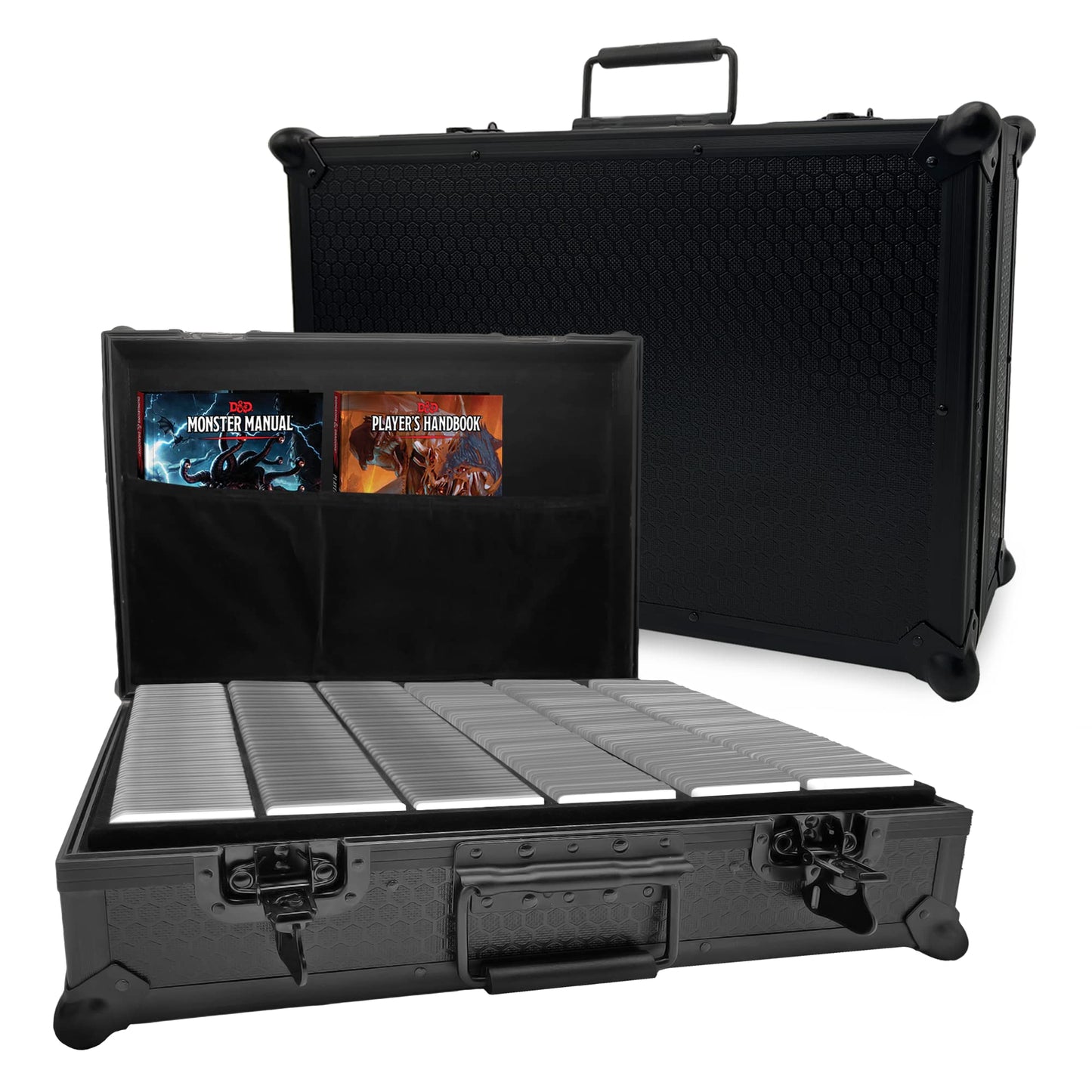 CardKingPro KingMega Edition Game Card Storage Case – 5400+ Unsleeved, 2000+ Sleeved | 8 Dividers | Heavy-Duty Polycarbonate
