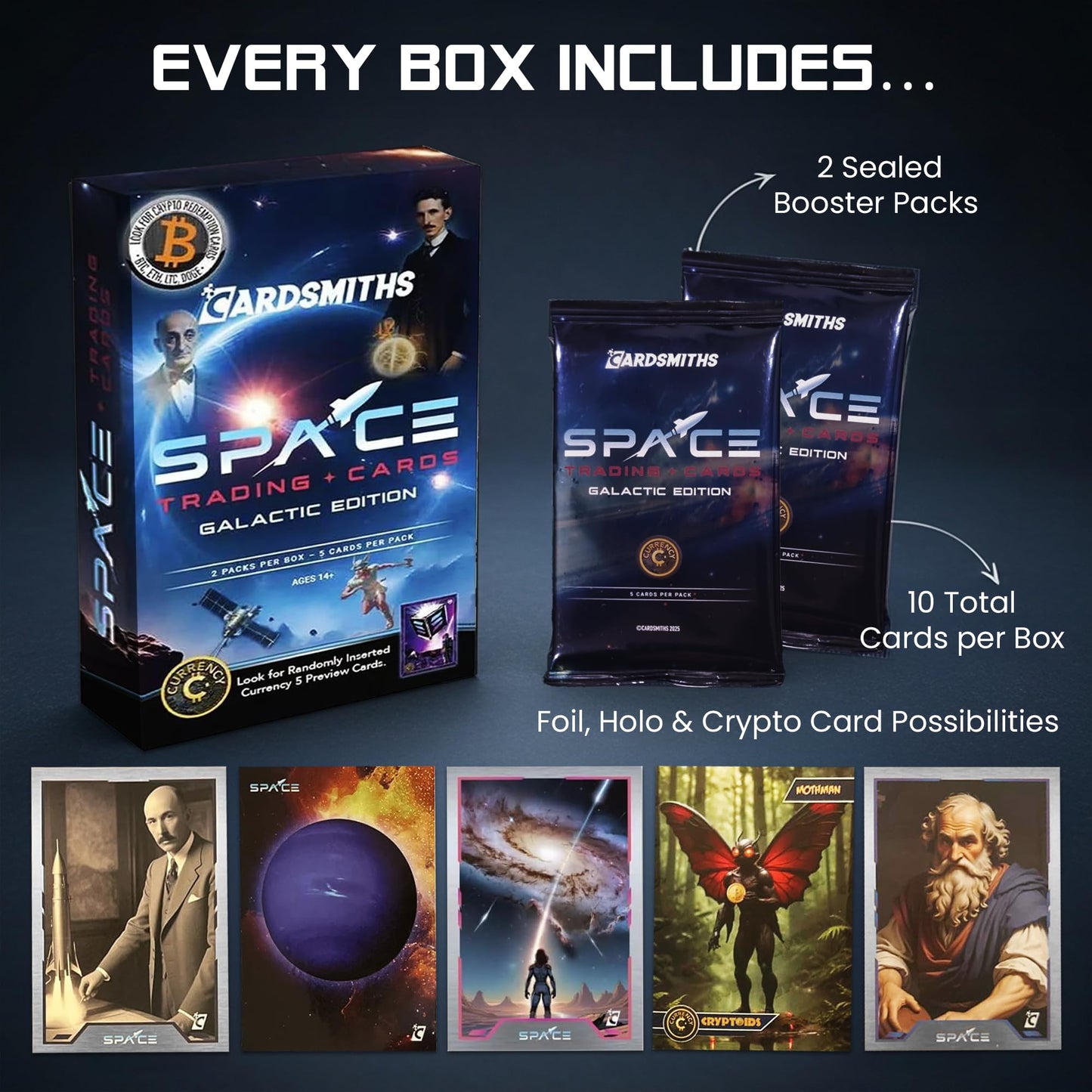 Cardsmith Space Galactic Edition Collector Box | Cosmic Trading Cards