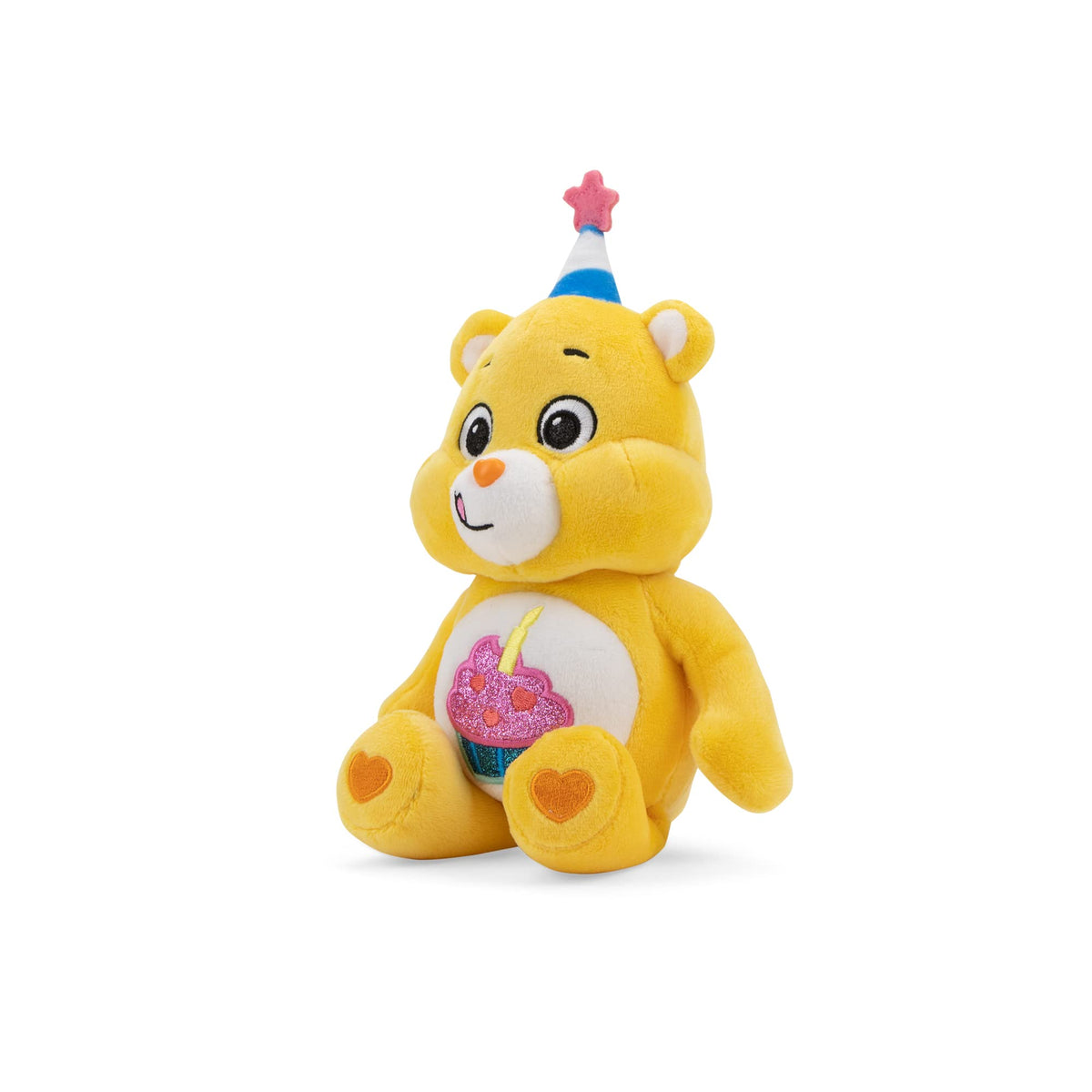 Care Bears 9-Inch Glitter Belly Bean Plush - Birthday Bear | Soft Huggable Toy