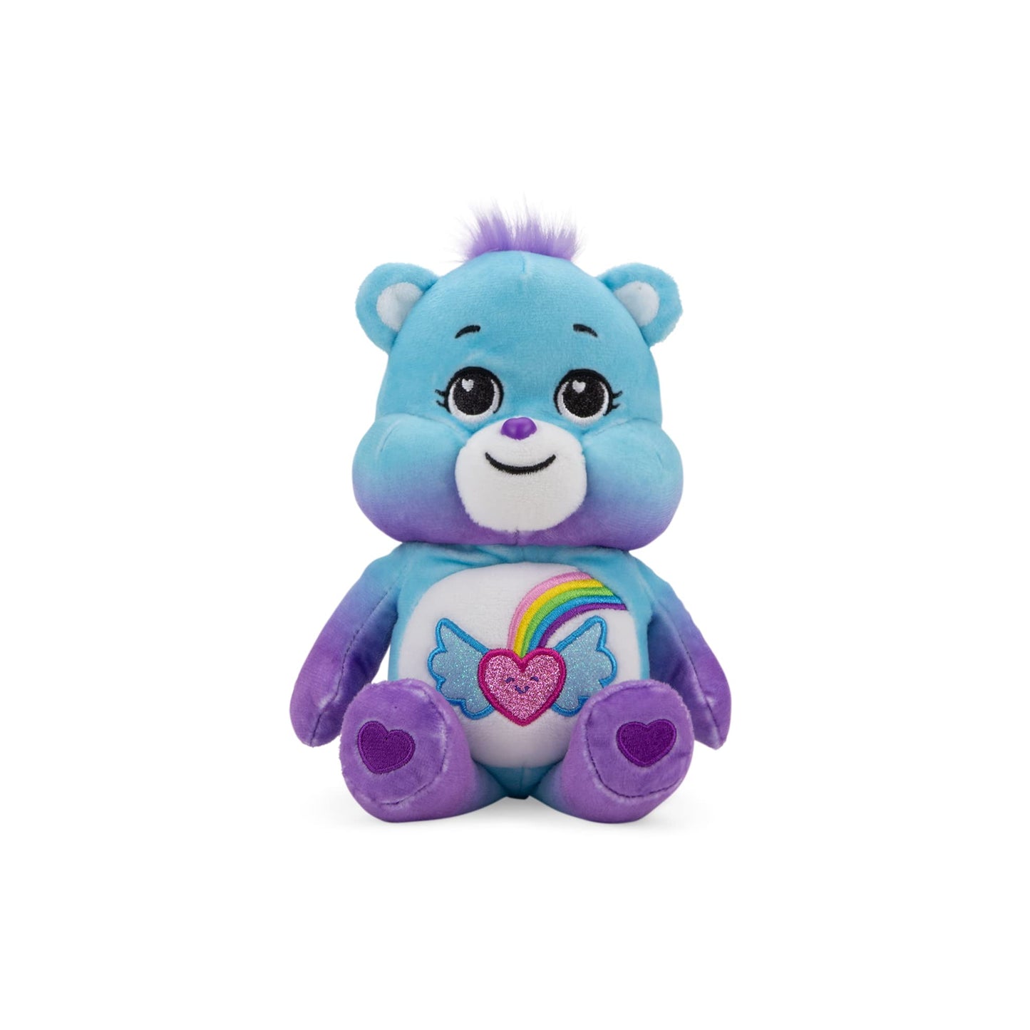 Care Bears Dream Bright Bear Small Glitter Bean Plush – Soft Cuddly Toy