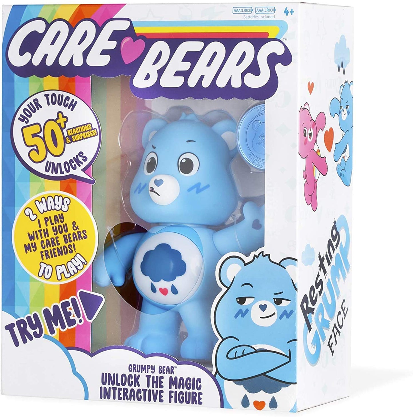 Care Bears Grumpy Bear Interactive Figure – Unlock the Magic