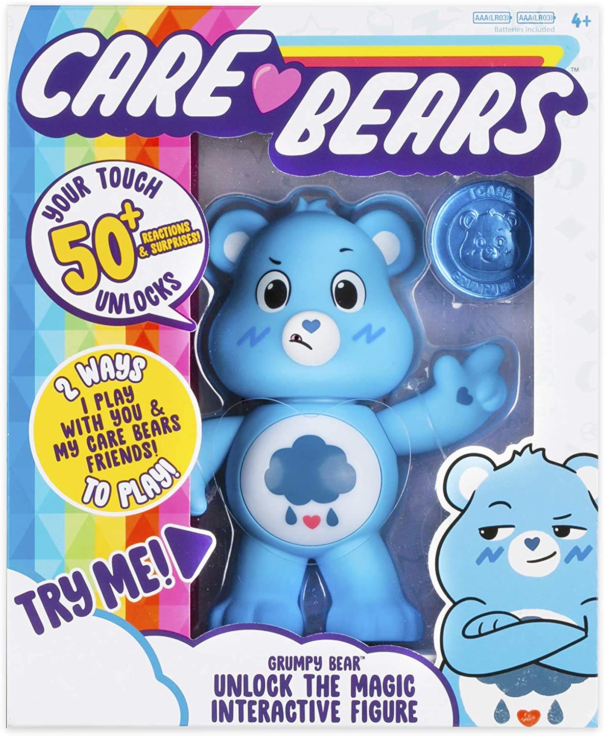 Care Bears Grumpy Bear Interactive Figure – Unlock the Magic