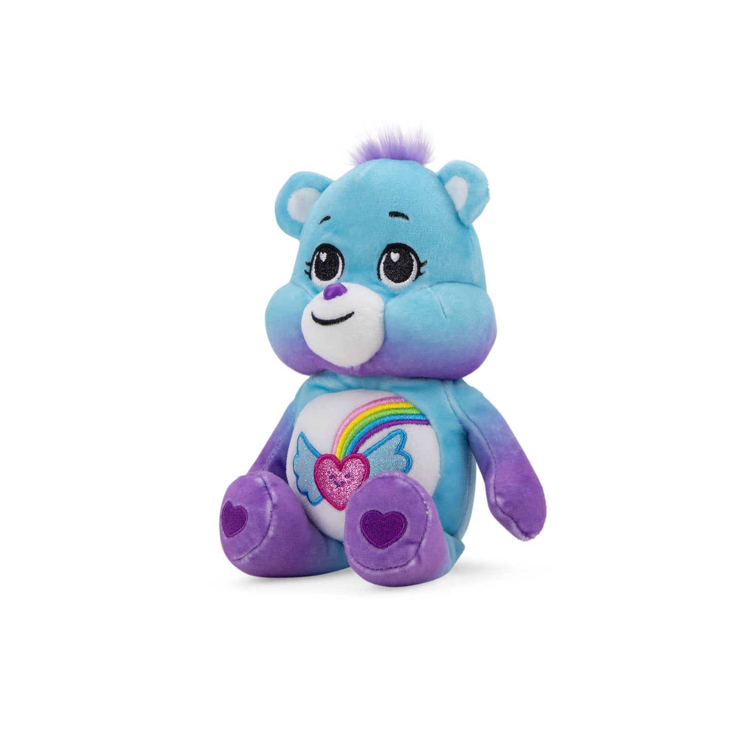 Care Bears Dream Bright Bear Small Glitter Bean Plush – Soft Cuddly Toy