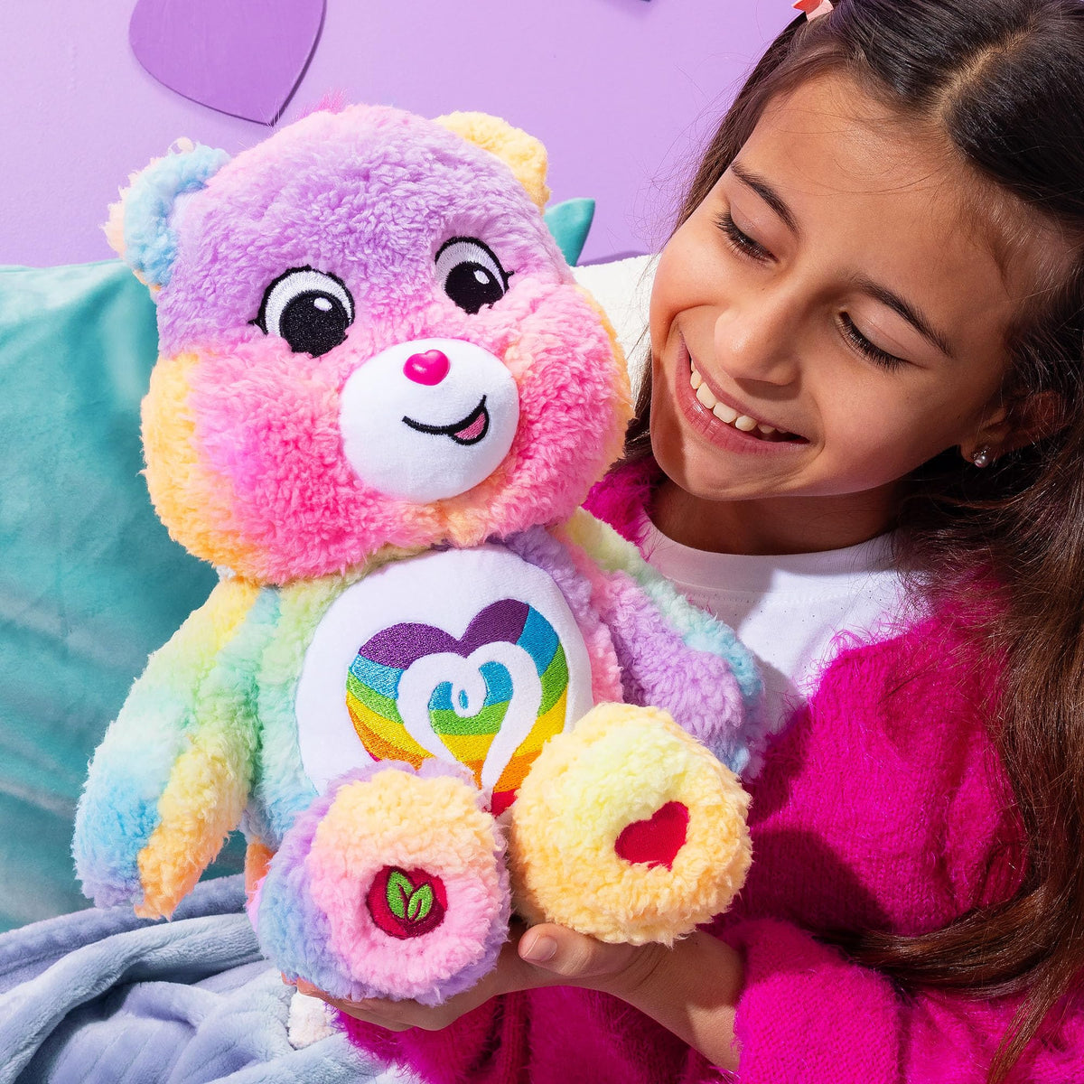 Care Bears 14-Inch Cozy Togetherness Bear Plush – Soft, Sustainable Snuggle Friend