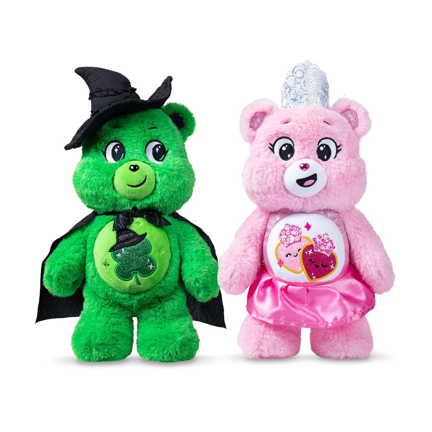 Care Bears x Wicked 2-Pack: Love-a-Lot Bear as Glinda & Good Luck Bear as Elphaba