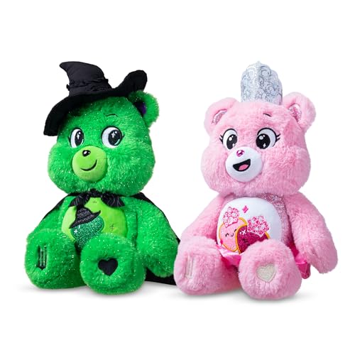 Care Bears x Wicked 2-Pack: Love-a-Lot Bear as Glinda & Good Luck Bear as Elphaba