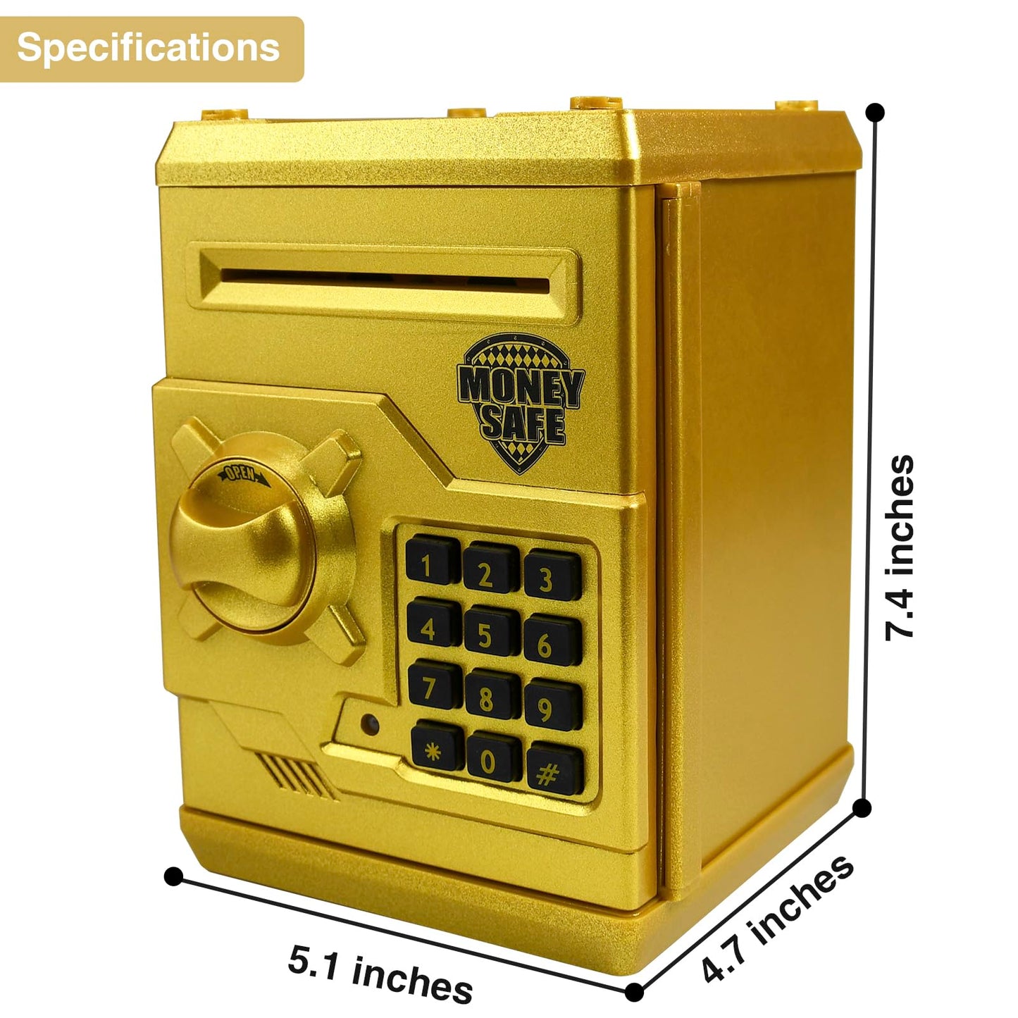 Cargooy Mini ATM Piggy Bank — Electronic Code Piggy Bank for Kids