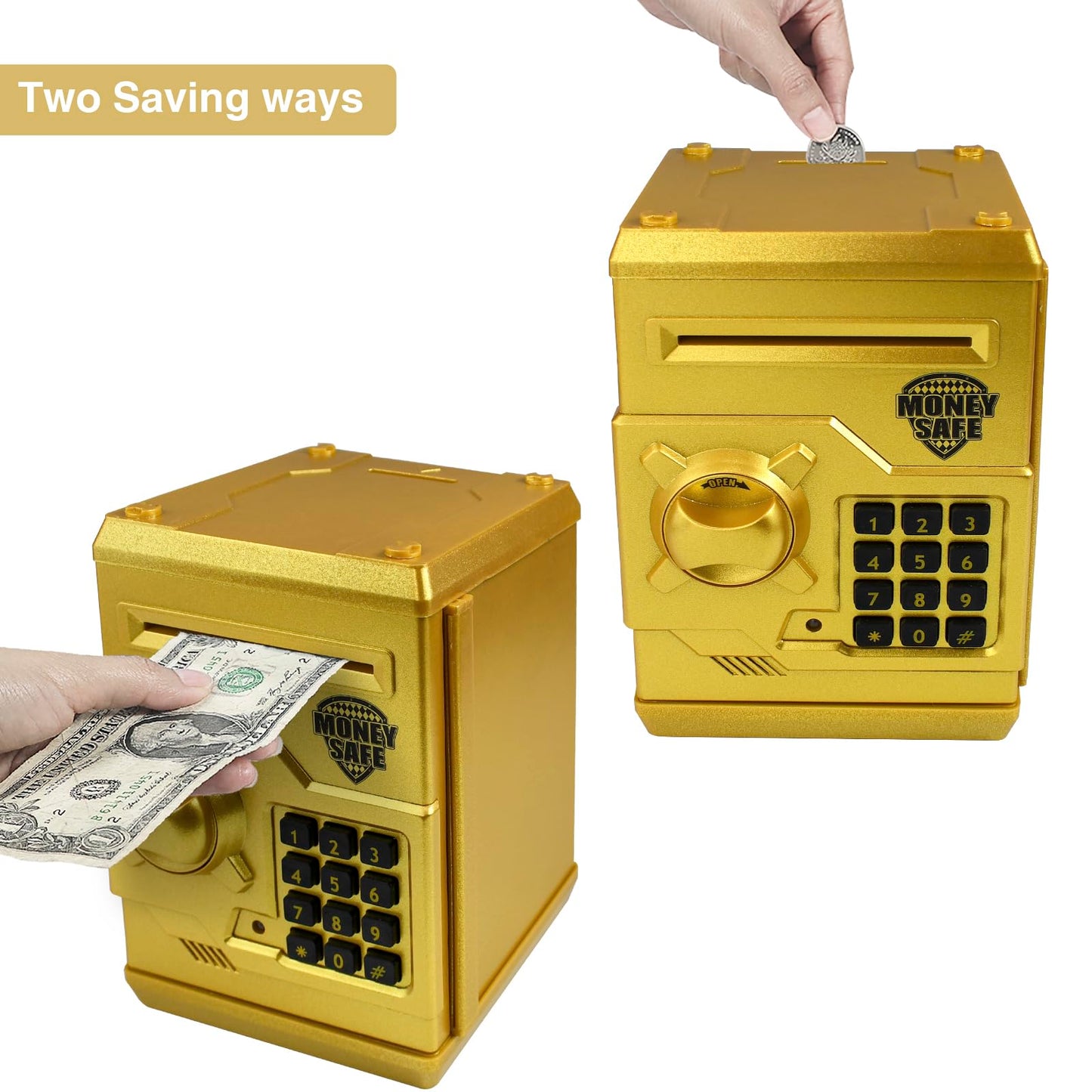 Cargooy Mini ATM Piggy Bank — Electronic Code Piggy Bank for Kids