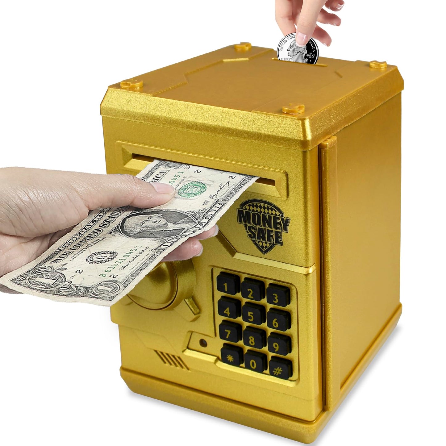 Cargooy Mini ATM Piggy Bank — Electronic Code Piggy Bank for Kids