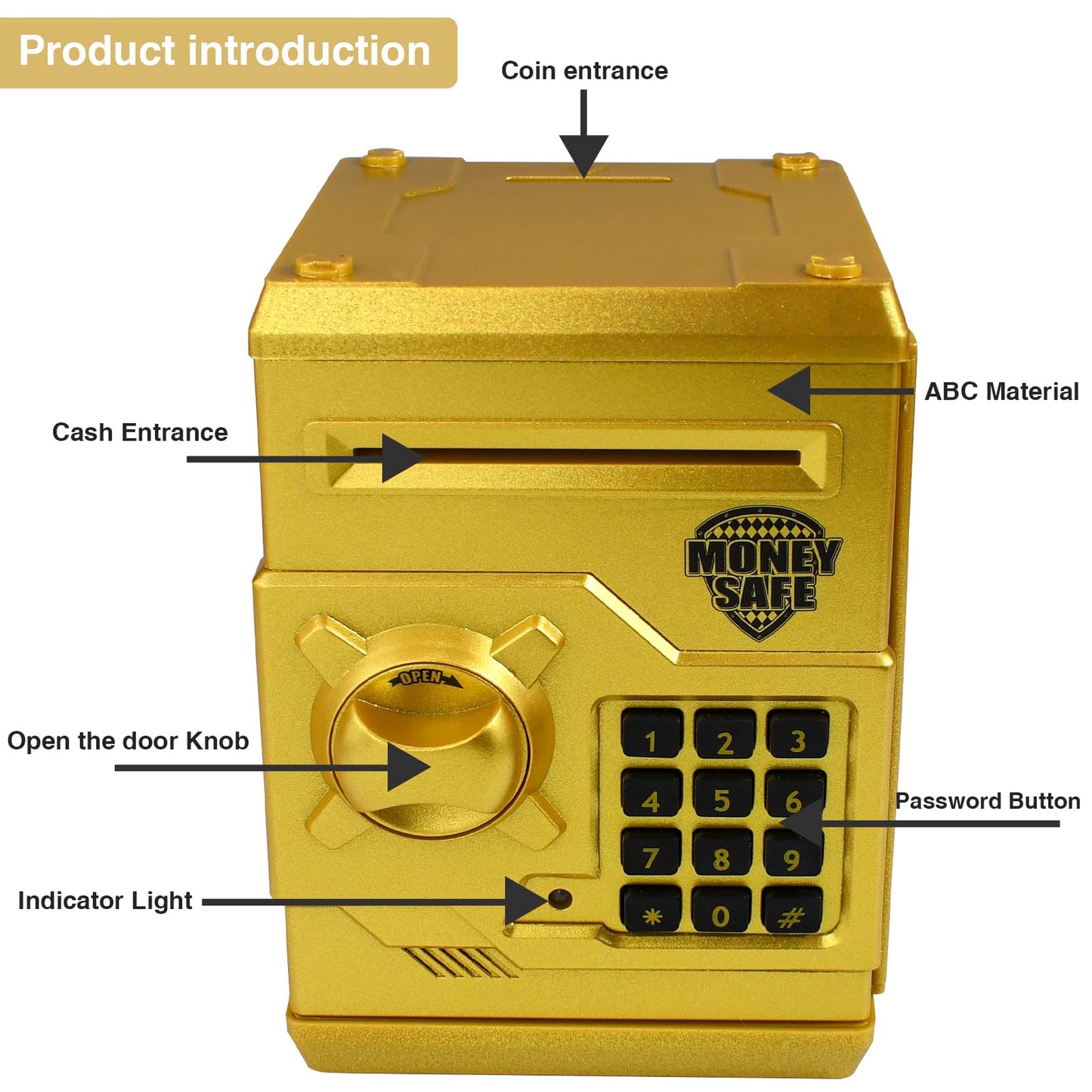 Cargooy Mini ATM Piggy Bank — Electronic Code Piggy Bank for Kids