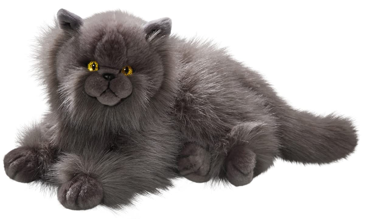 Carl Dick Cat Plush Toy — Persian Gray, 12in (30 cm) Soft Stuffed Animal