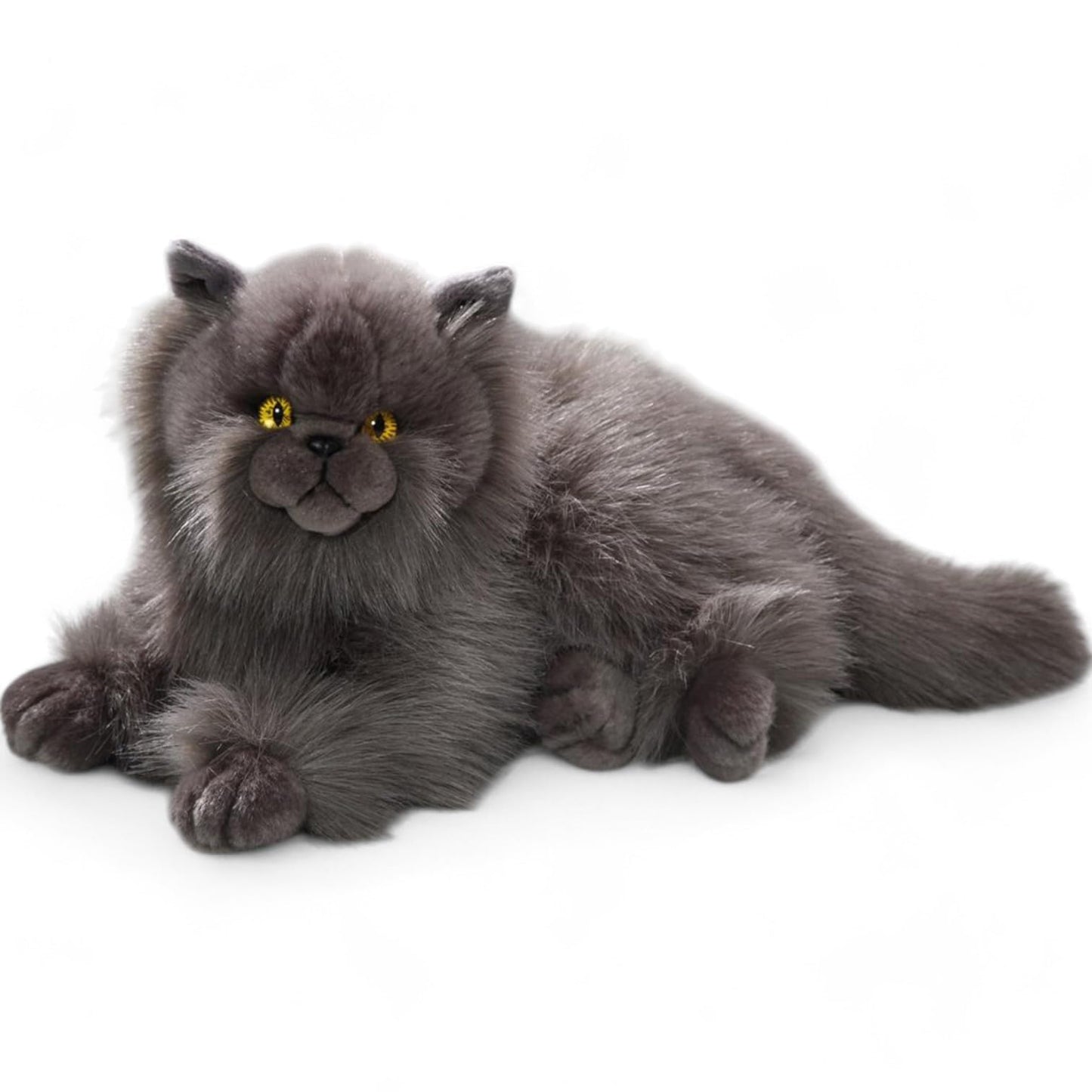 Carl Dick Cat Plush Toy — Persian Gray, 12in (30 cm) Soft Stuffed Animal