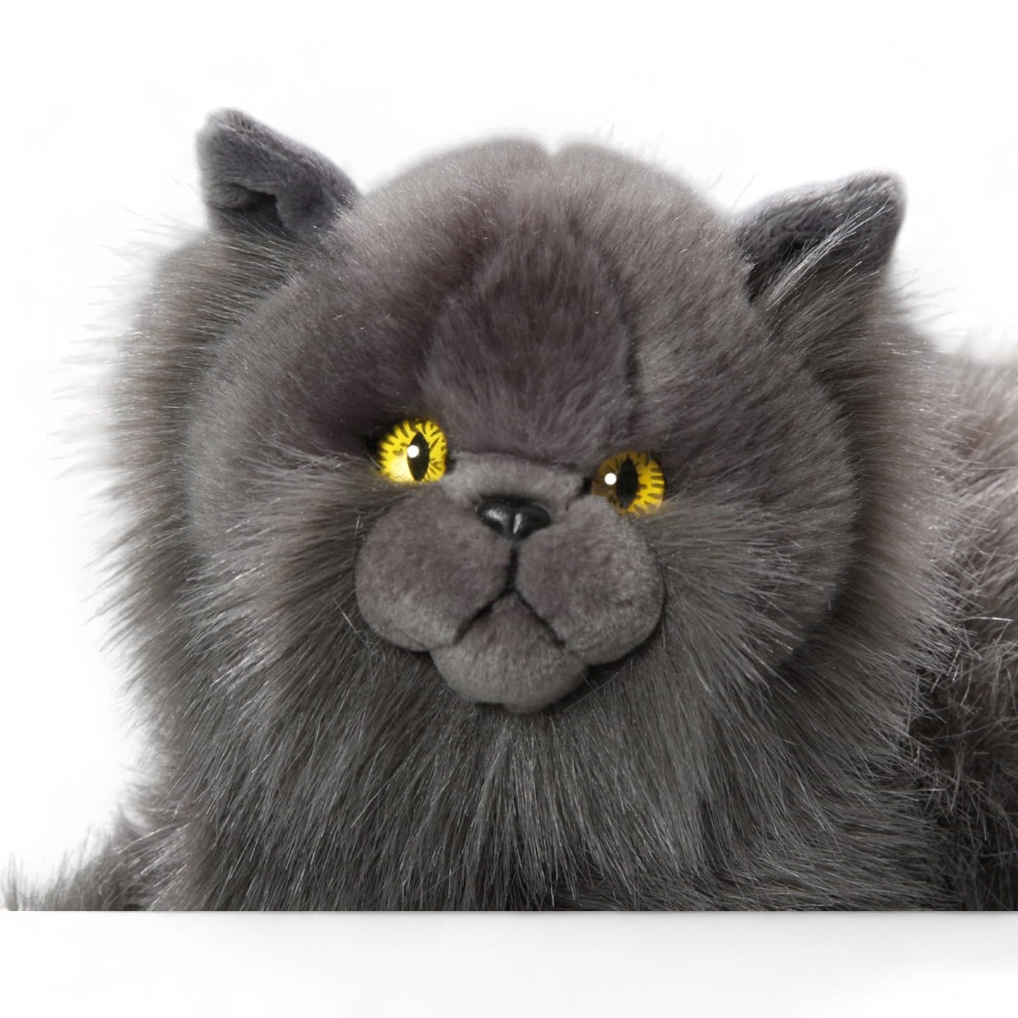 Carl Dick Cat Plush Toy — Persian Gray, 12in (30 cm) Soft Stuffed Animal