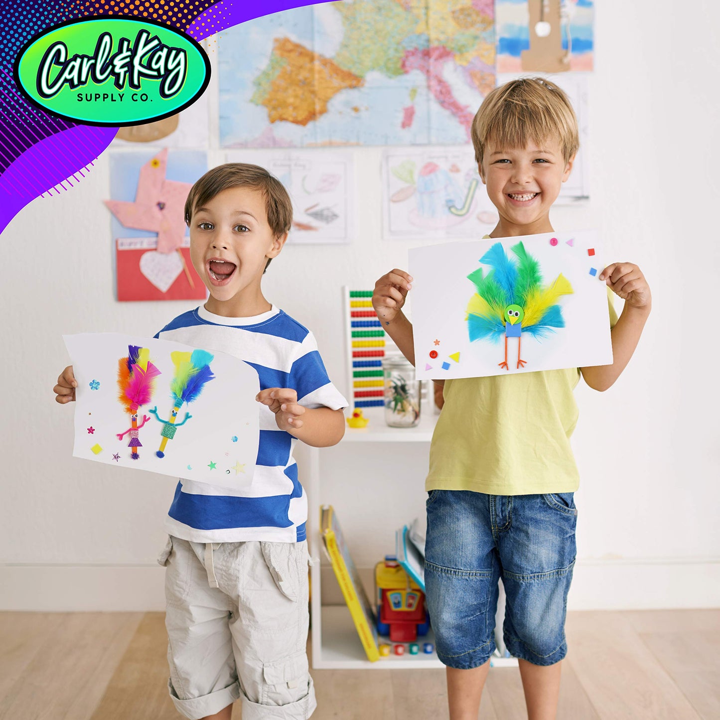 Carl & Kay Arts & Crafts Kit for Kids — All-In-One Craft Supplies Set