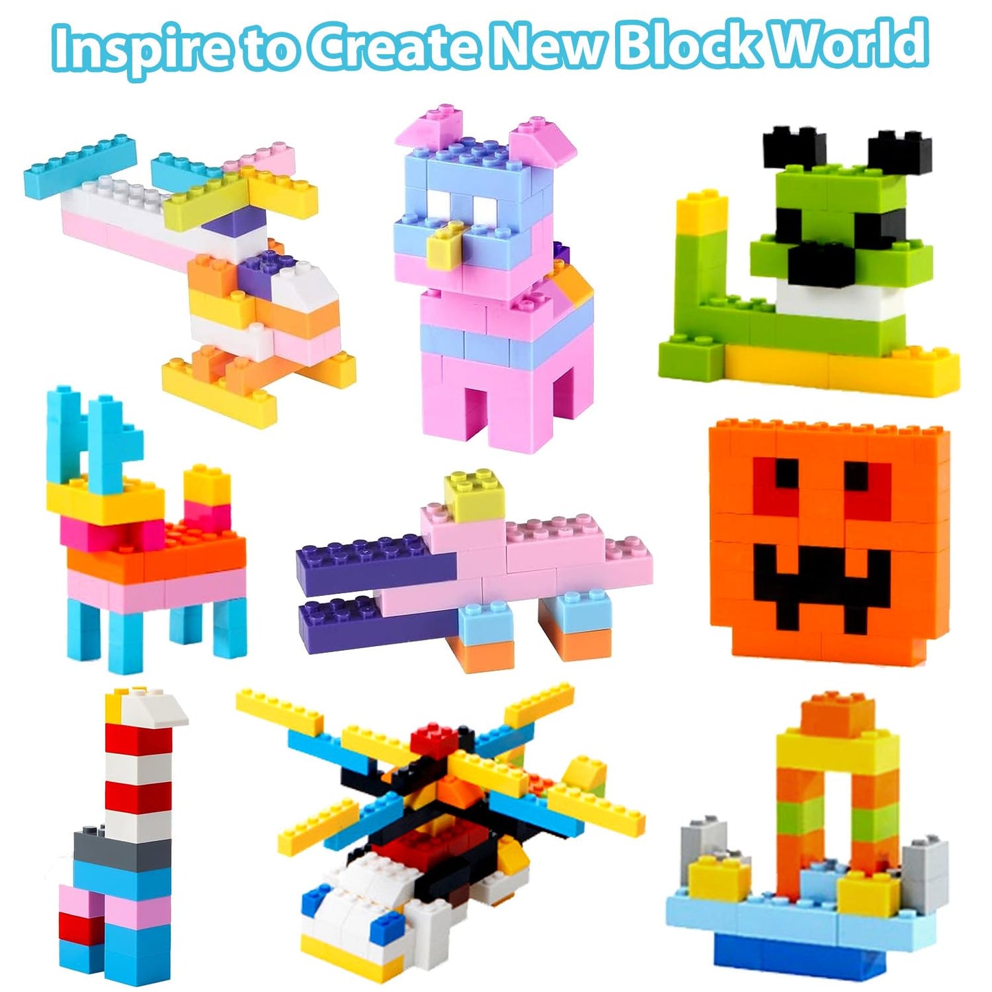 Carlerait 1500-Piece Classic Building Bricks – 15 Colors, 12 Shapes