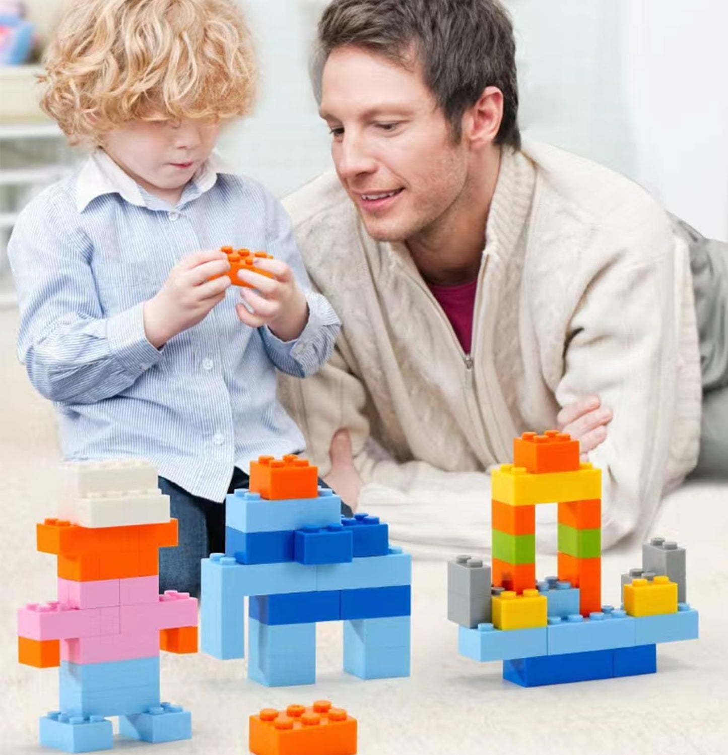 Carlerait 1500-Piece Classic Building Bricks – 15 Colors, 12 Shapes