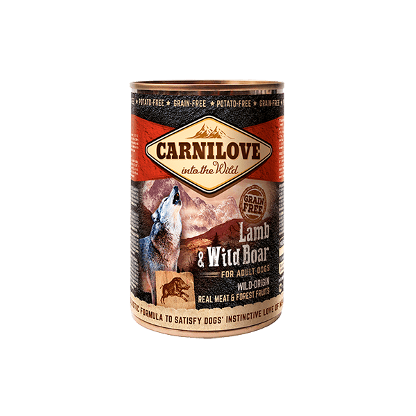 Carnilove Lamb & Wild Boar Wet Dog Food 6 x 400g