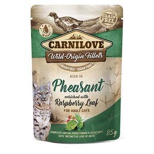 Carnilove Rich in Pheasant Enriched with Raspberry Leaves Wet Cat Food 24 x 85g Pouches