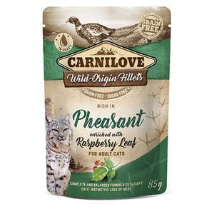 Carnilove Rich in Pheasant Enriched with Raspberry Leaves Wet Cat Food 85g Pouch