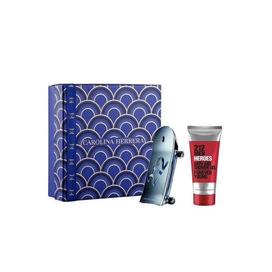 Carolina Herrera 212 Heroes Gift Set 90ml EDT + 100ml Shower Gel Men's Fragrance