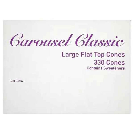 Carousel Classic Large Flat Top Cones 330 Cones