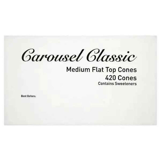 Carousel Classic Medium Flat Top Cones 420 Cones