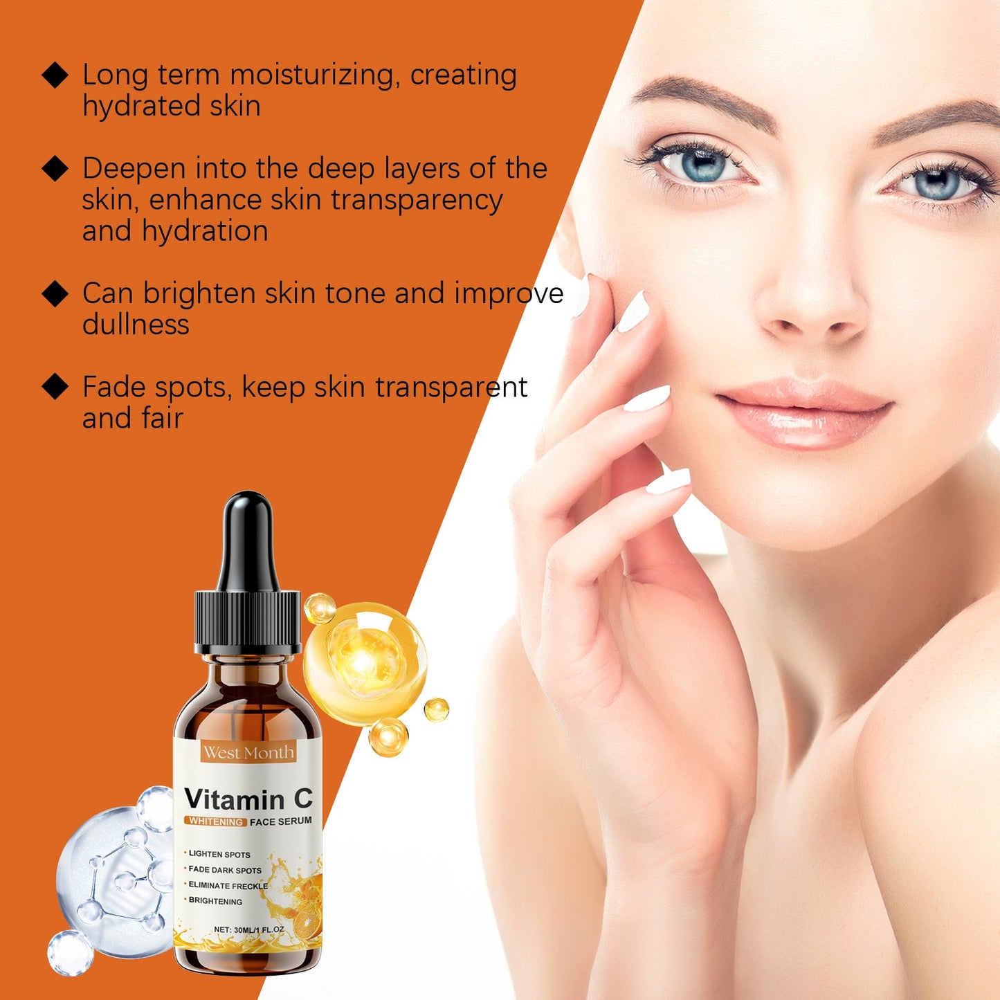 West Month Vitamin C Whitening Face Serum, 30ml
