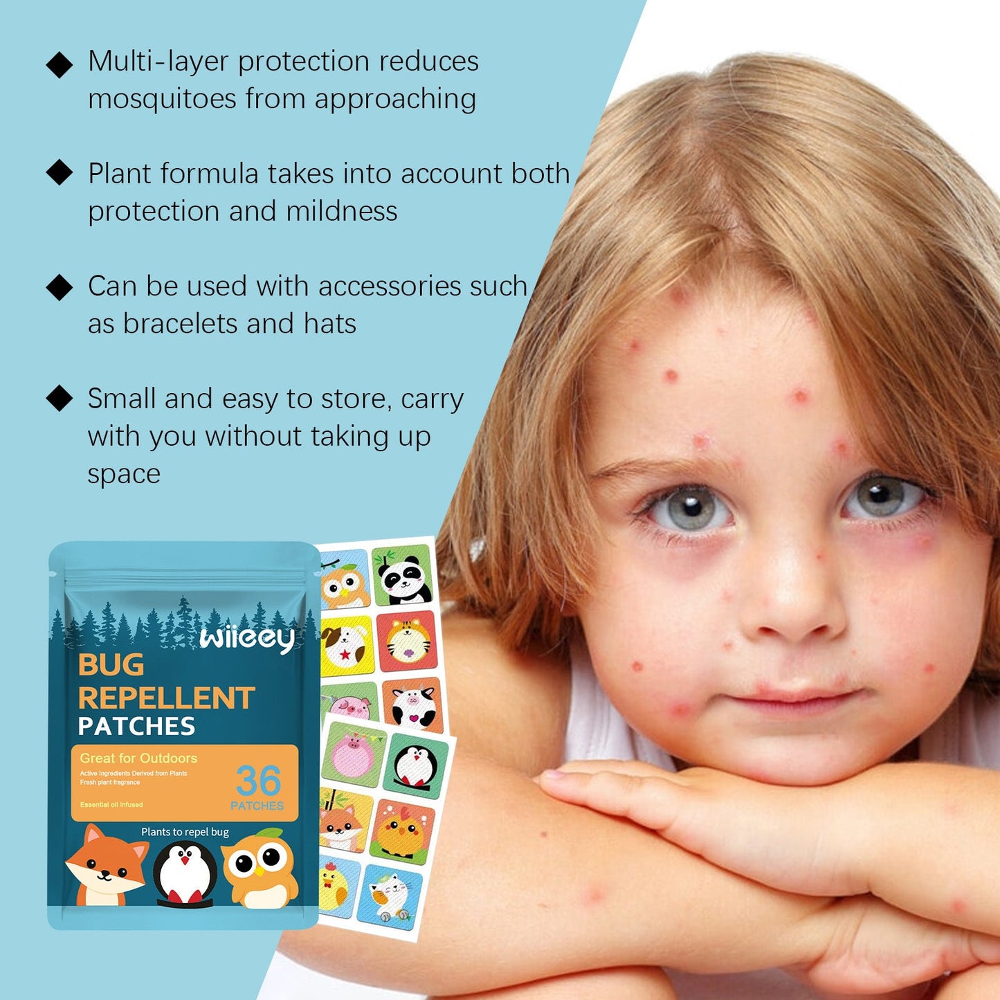 WIIEEY Mosquito Repellent Stickers
