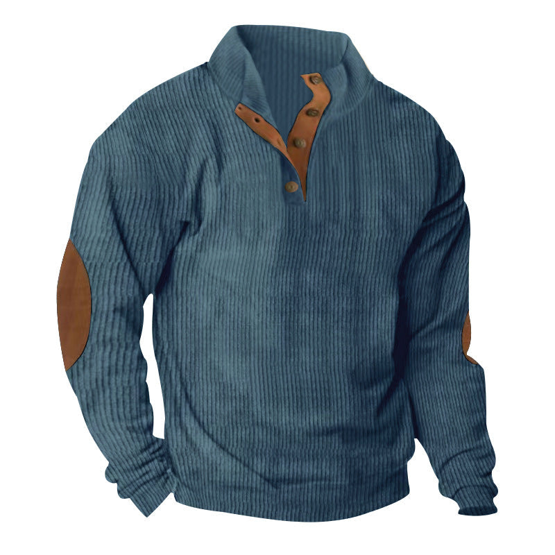 Casual Stand Collar Long Sleeve Sweater