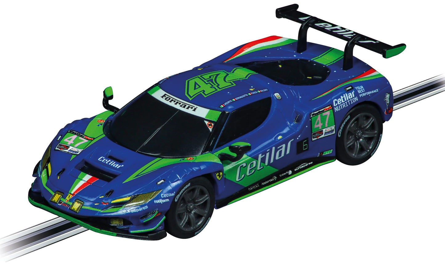 Carrera 64243 Ferrari 296 GT3 Cetilar Racing No.47 – 1:43 GO!!! Slot Car