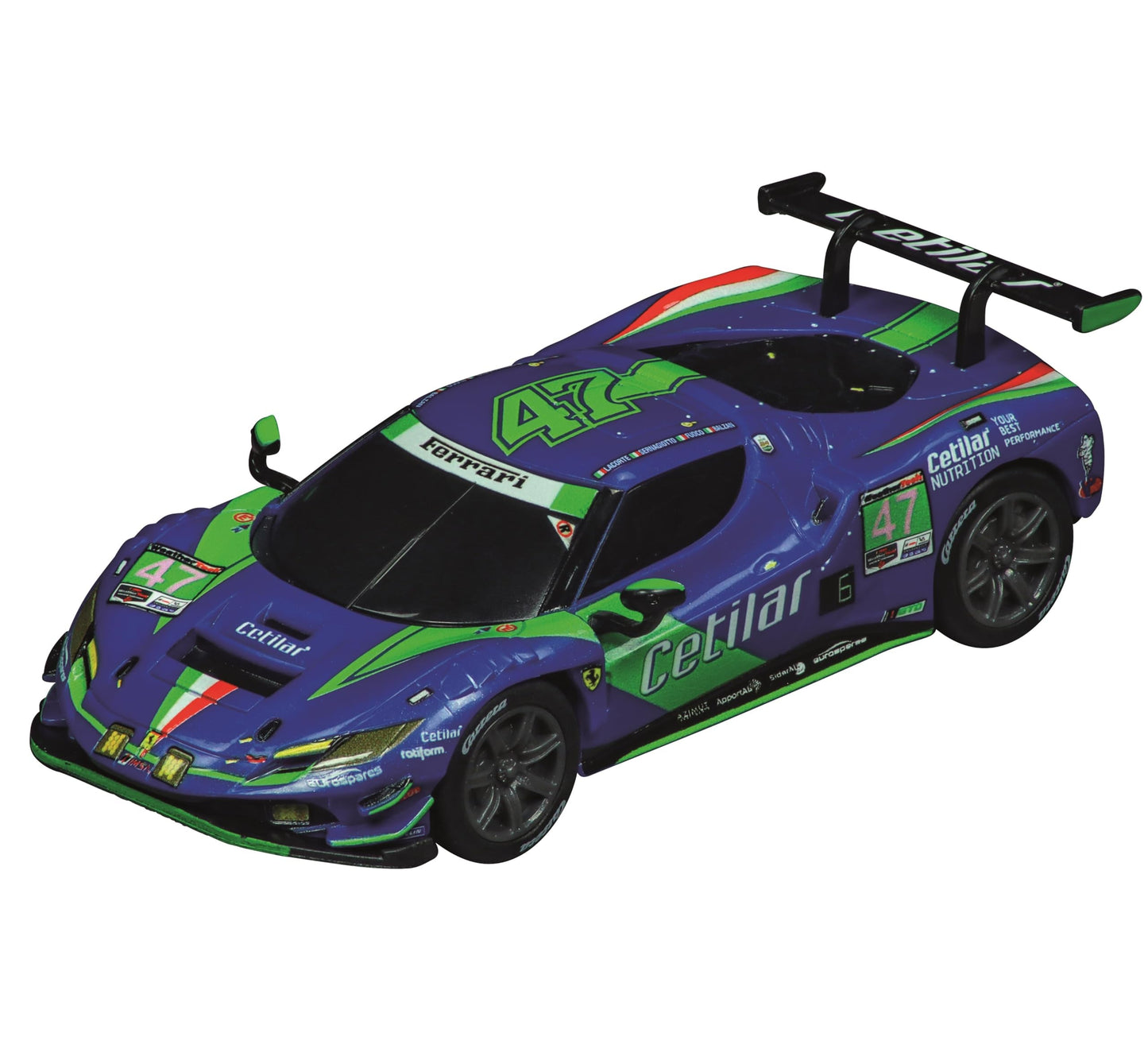 Carrera 64243 Ferrari 296 GT3 Cetilar Racing No.47 – 1:43 GO!!! Slot Car
