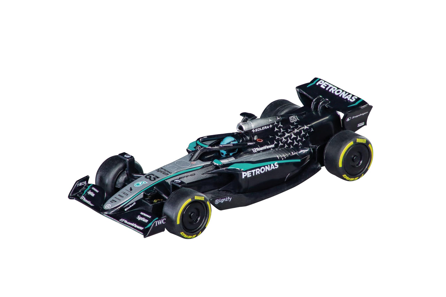 Carrera GO Slot Car 2006283 – Mercedes-AMG F1 W14 E Performance G. Russell, No.63 | 1:43 Scale Analog Vehicle