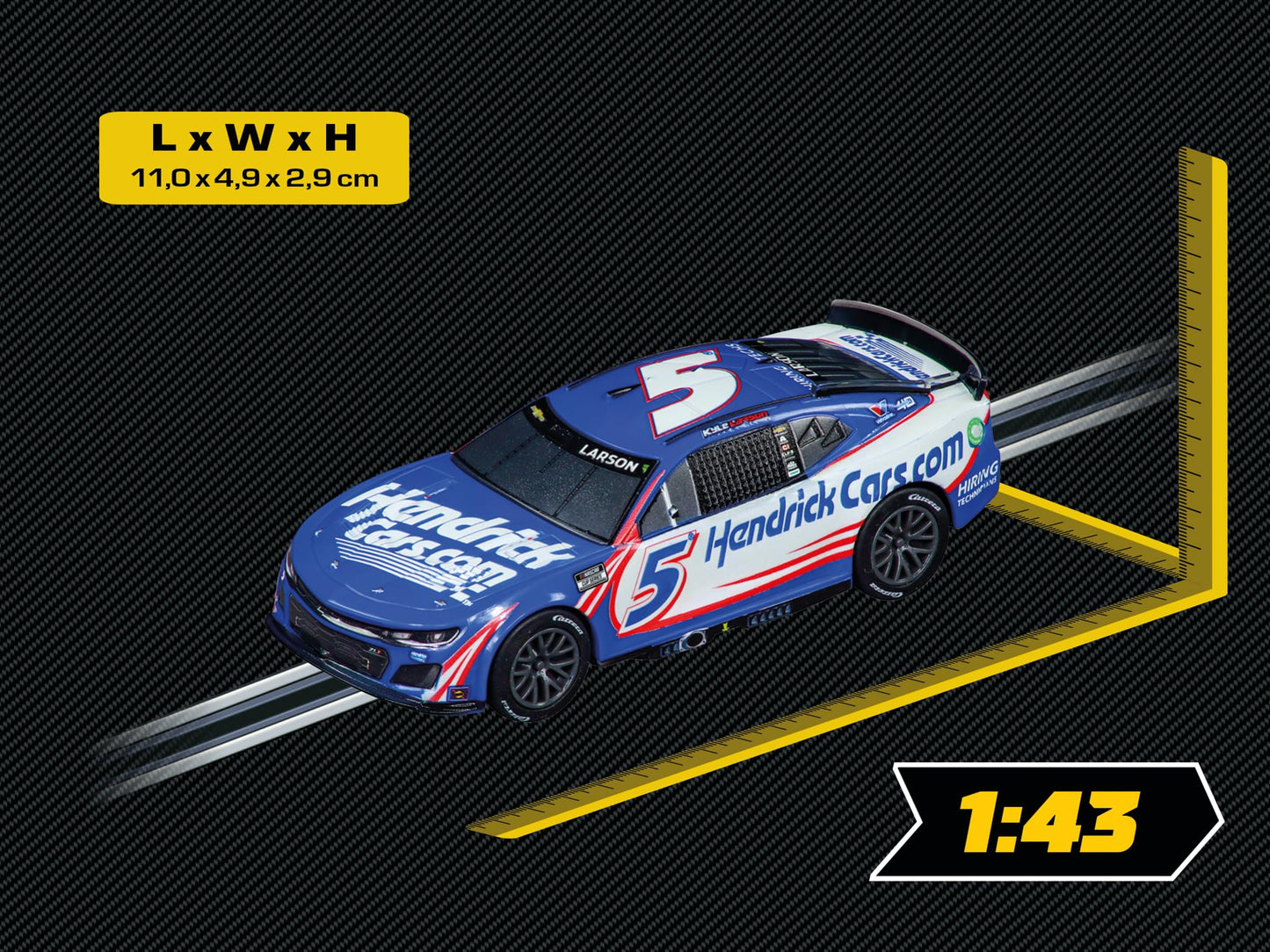 Carrera GO NASCAR Hendrick Motorsports Camaro Next Gen ZL1 Slot Car – Kyle Larson No.5