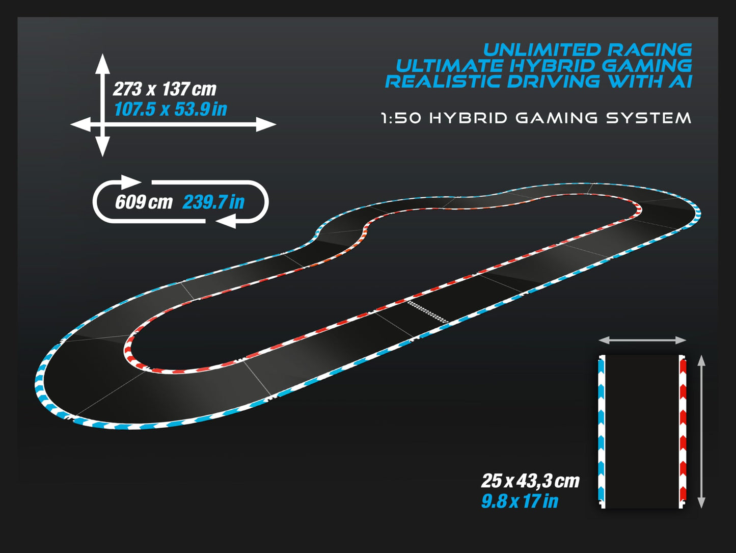 Carrera Hybrid Highway Challenge – Porsche 911 GT3 R 1:50, AI Support & Smartphone App Control