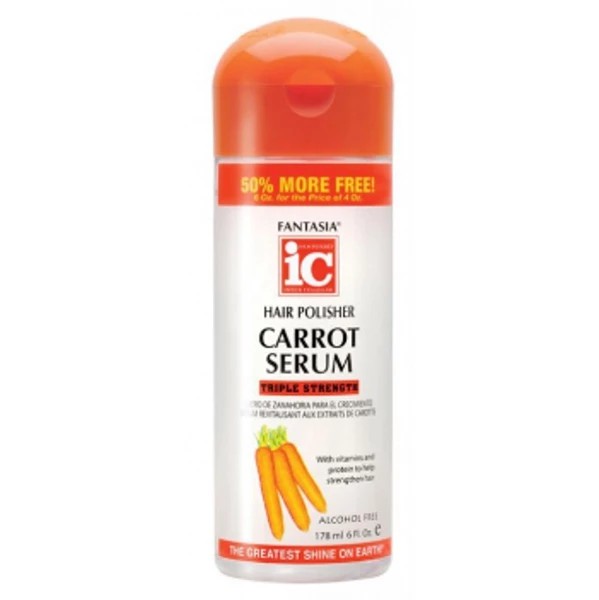Fantasia IC Hair Polisher Carrot Serum for Ultimate Shine & Hair Vitality for All Hair Types 178ml/6.02 oz