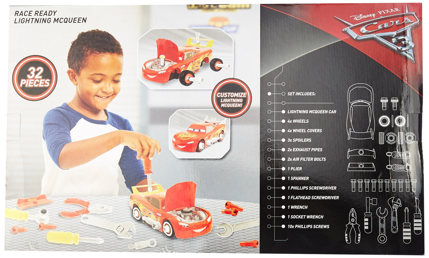 Cars 3 Just Play Transforming McQueen Tool Kit – Build, Tune & Customize