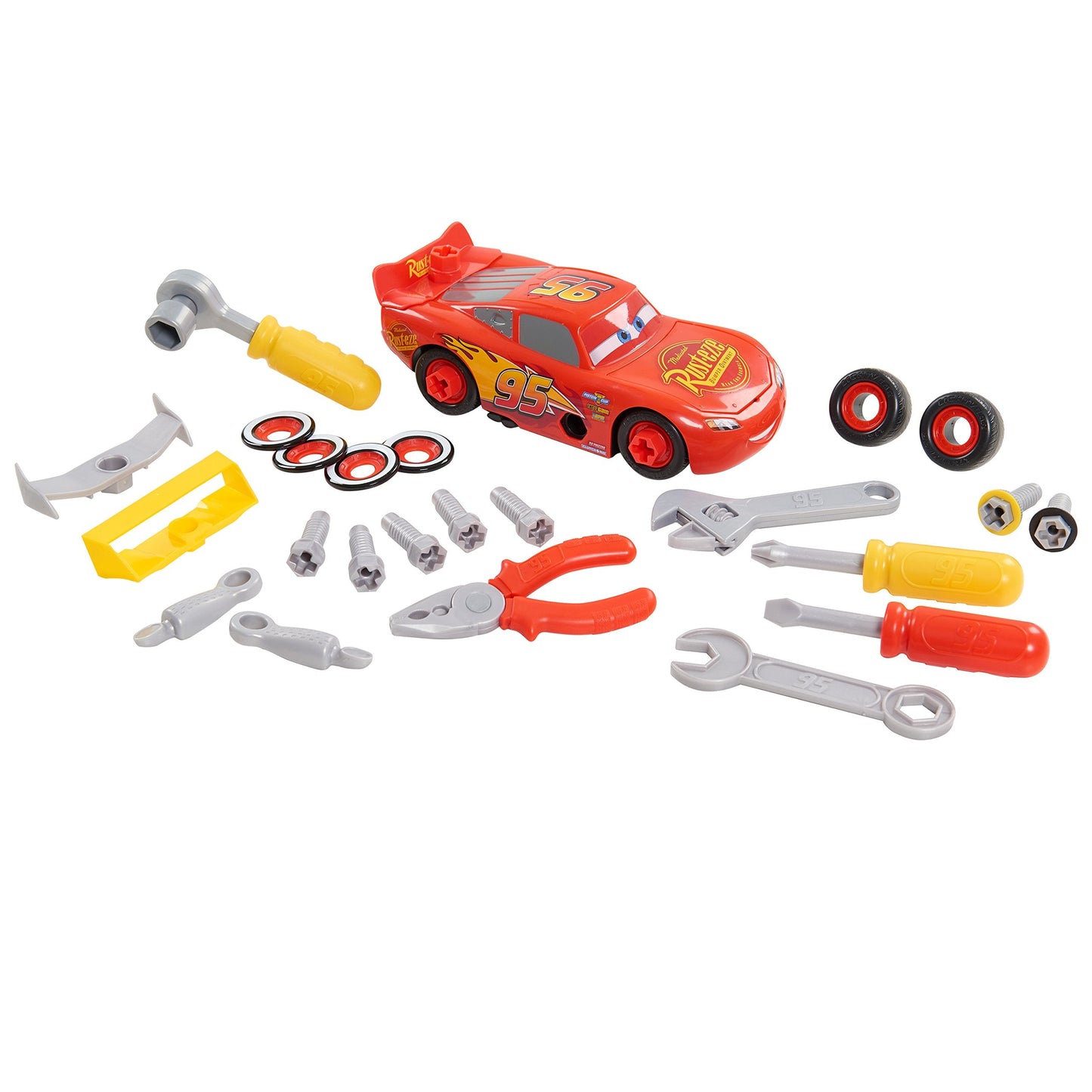 Cars 3 Just Play Transforming McQueen Tool Kit – Build, Tune & Customize