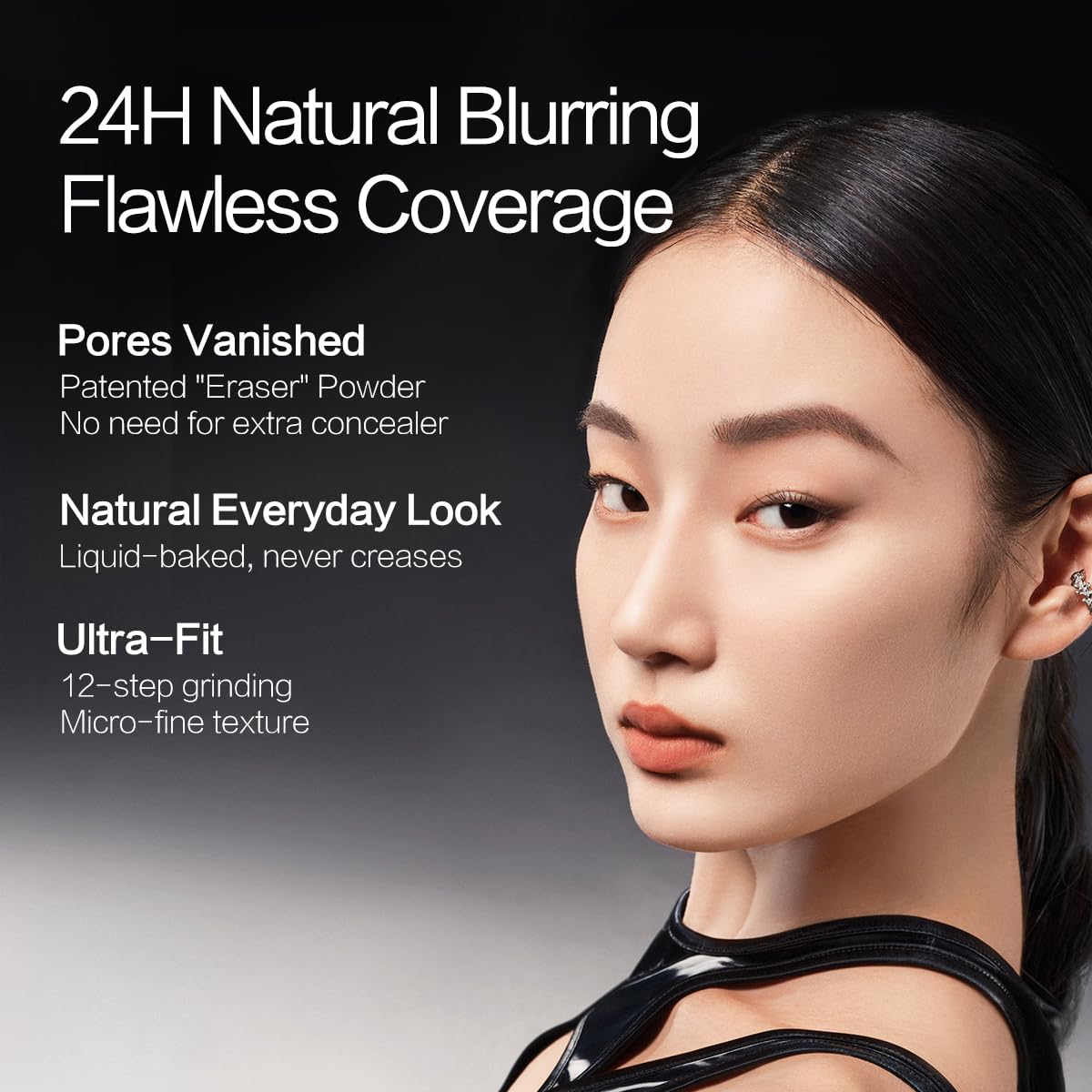 CARSLAN Black Magnet Liquid Foundation – 24H Matte, Waterproof, Buildable Coverage (30ml) – P01 Fair