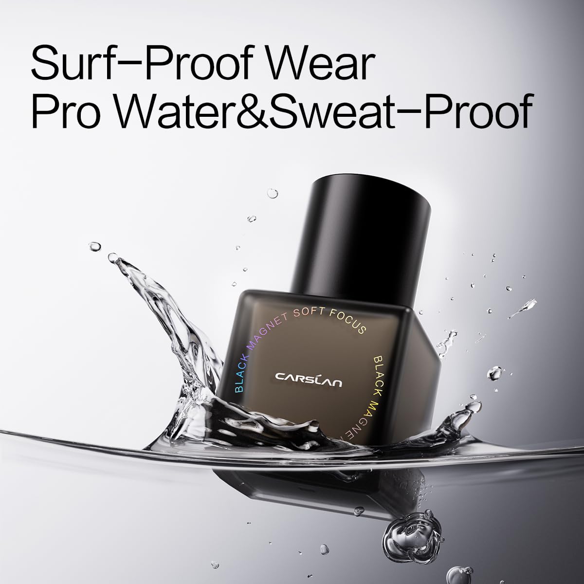 CARSLAN Black Magnet Foundation P02 Light Skin – 24H Matte, Waterproof