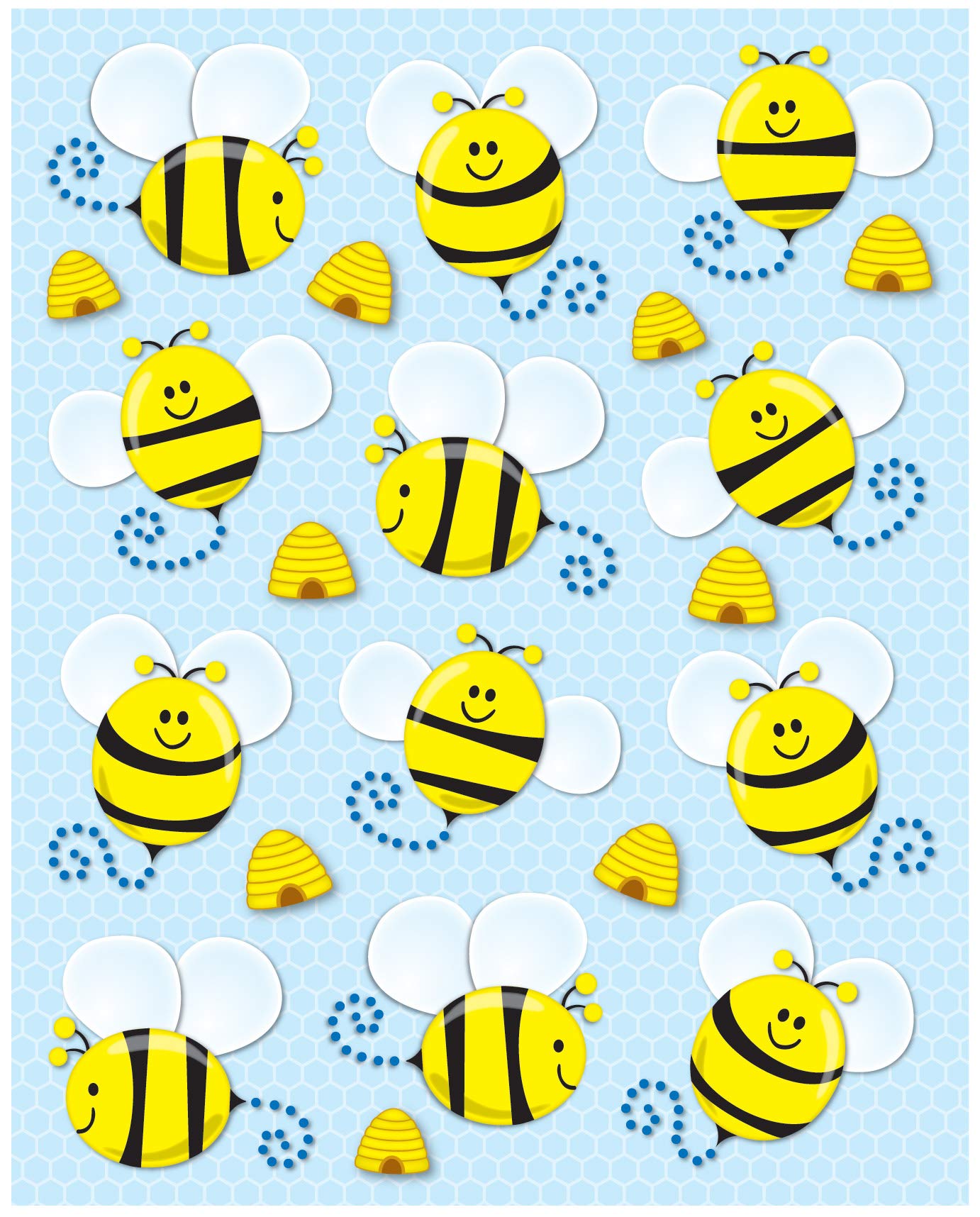 Carson Dellosa 72 Bumble Bee Stickers for Kids | Spring Crafts & Classroom Rewards