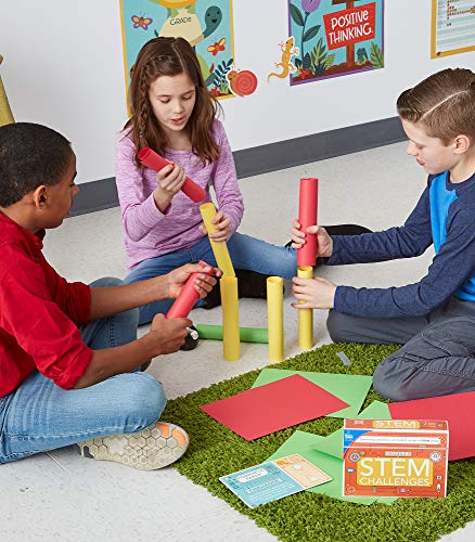 Carson Dellosa Stem Challenges Learning Cards Bundle - 60 Hands-On Science Projects for Grades 2-5
