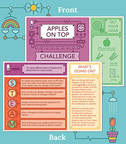 Carson Dellosa Stem Challenges Learning Cards Bundle - 60 Hands-On Science Projects for Grades 2-5