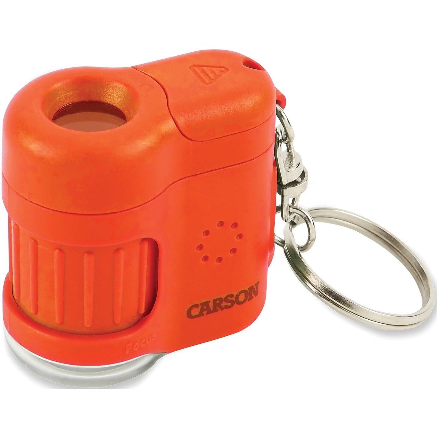 Carson MicroMini 20x Lighted Pocket Microscope with UV & LED – Orange MM-280O