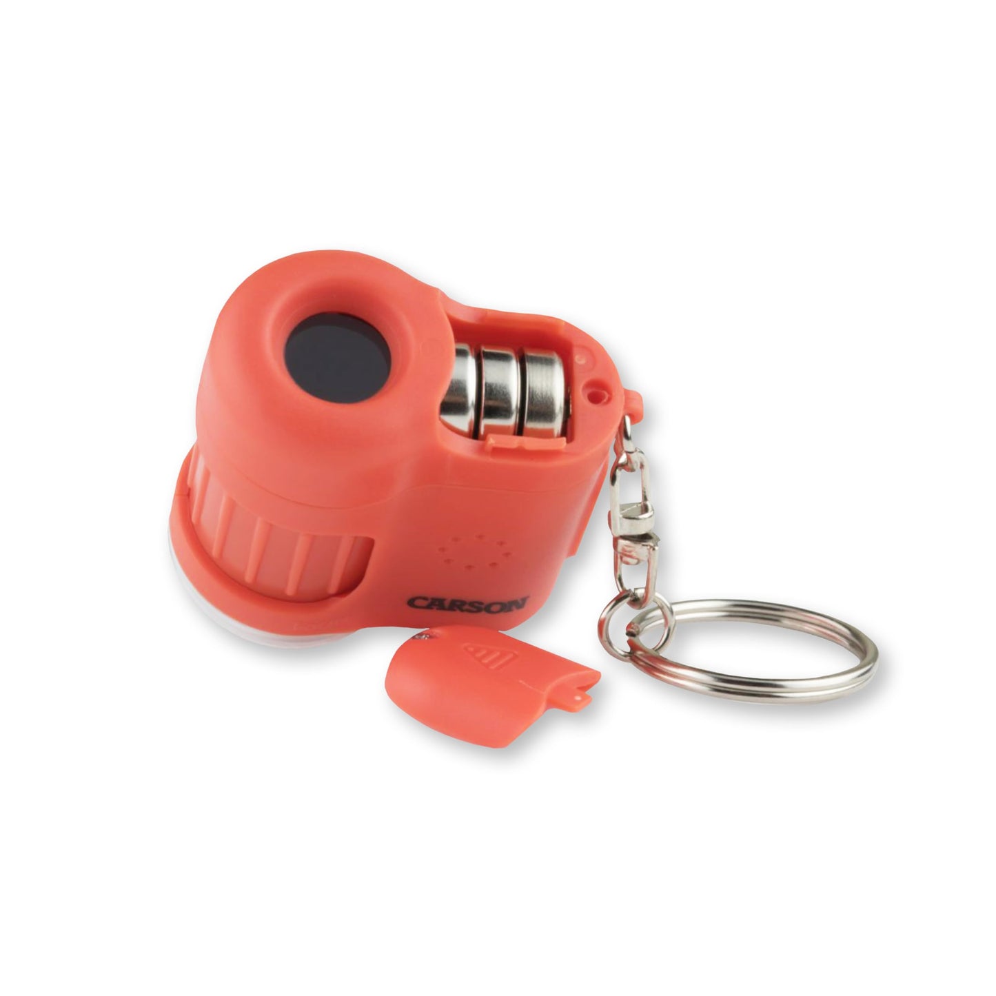Carson MicroMini 20x Lighted Pocket Microscope with UV & LED – Orange MM-280O