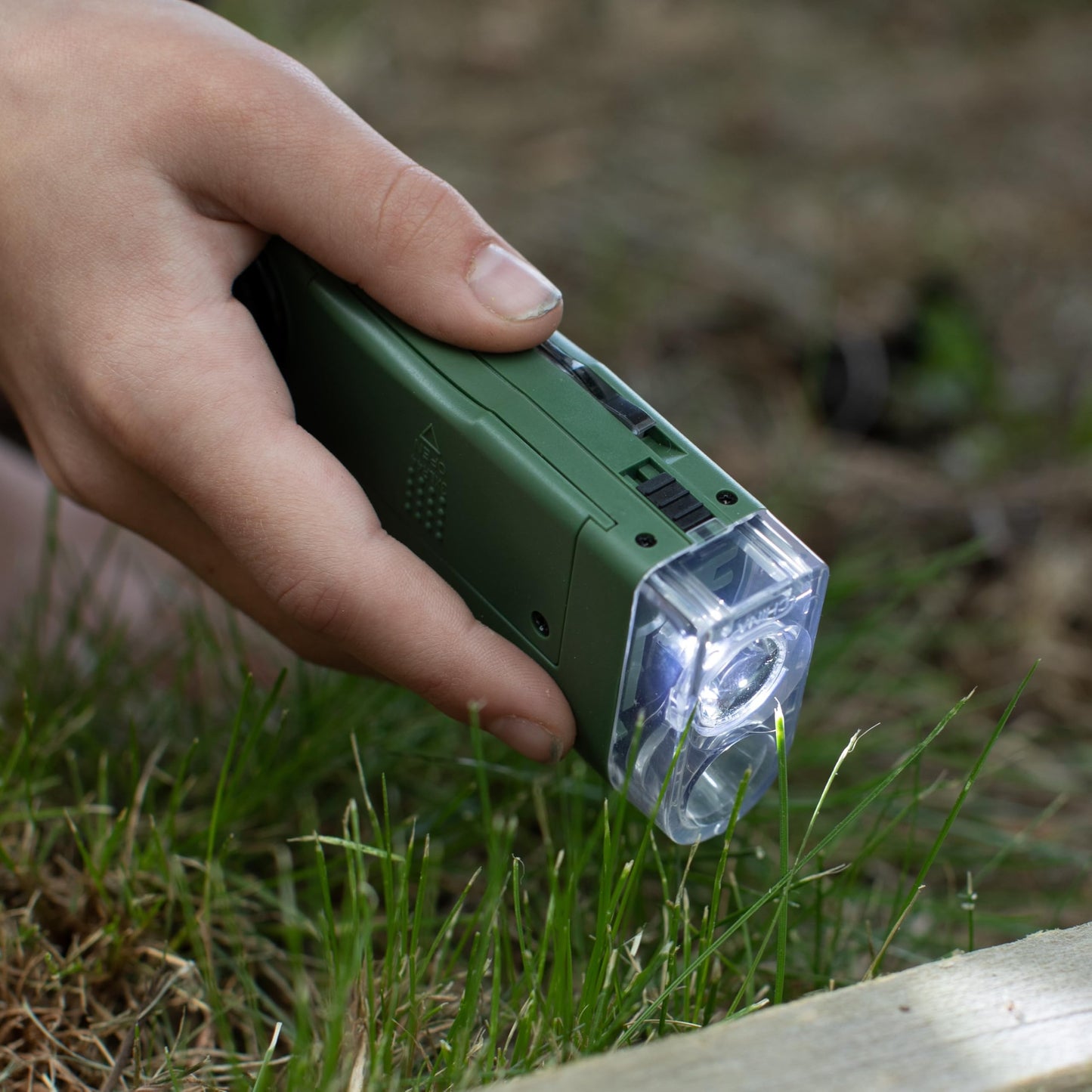 Carson X-Scope Kids 7-Function Optical Pocket Tool | 30x Microscope, 8x Telescope & More