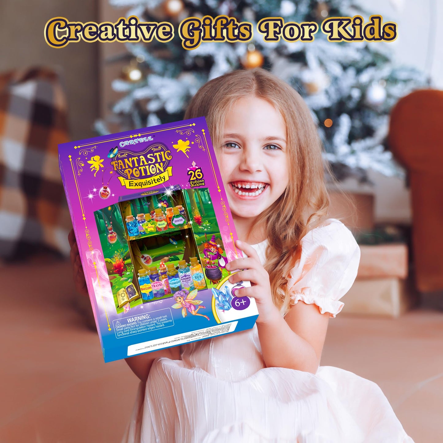 CARTELL Fairy Magic Potions Kit – 26 DIY Wizard Potions Bottles for Kids