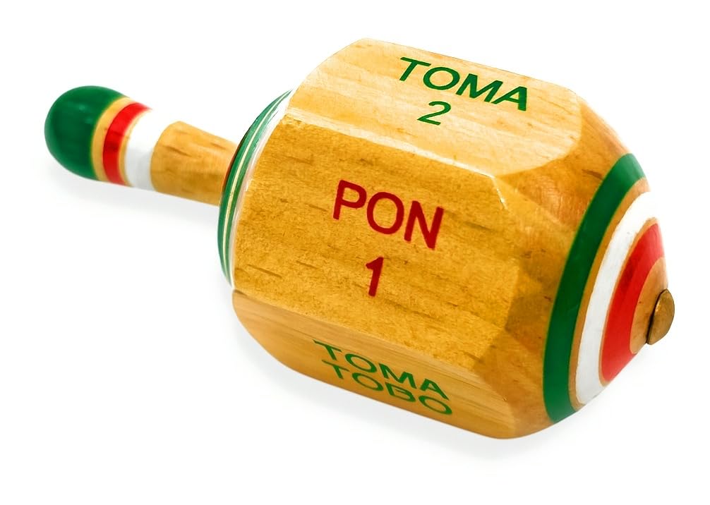 Casa De Queta Toma Todo 3-Inch Pirinola (2-Pack) – Premium Mexican Spinning Top Game