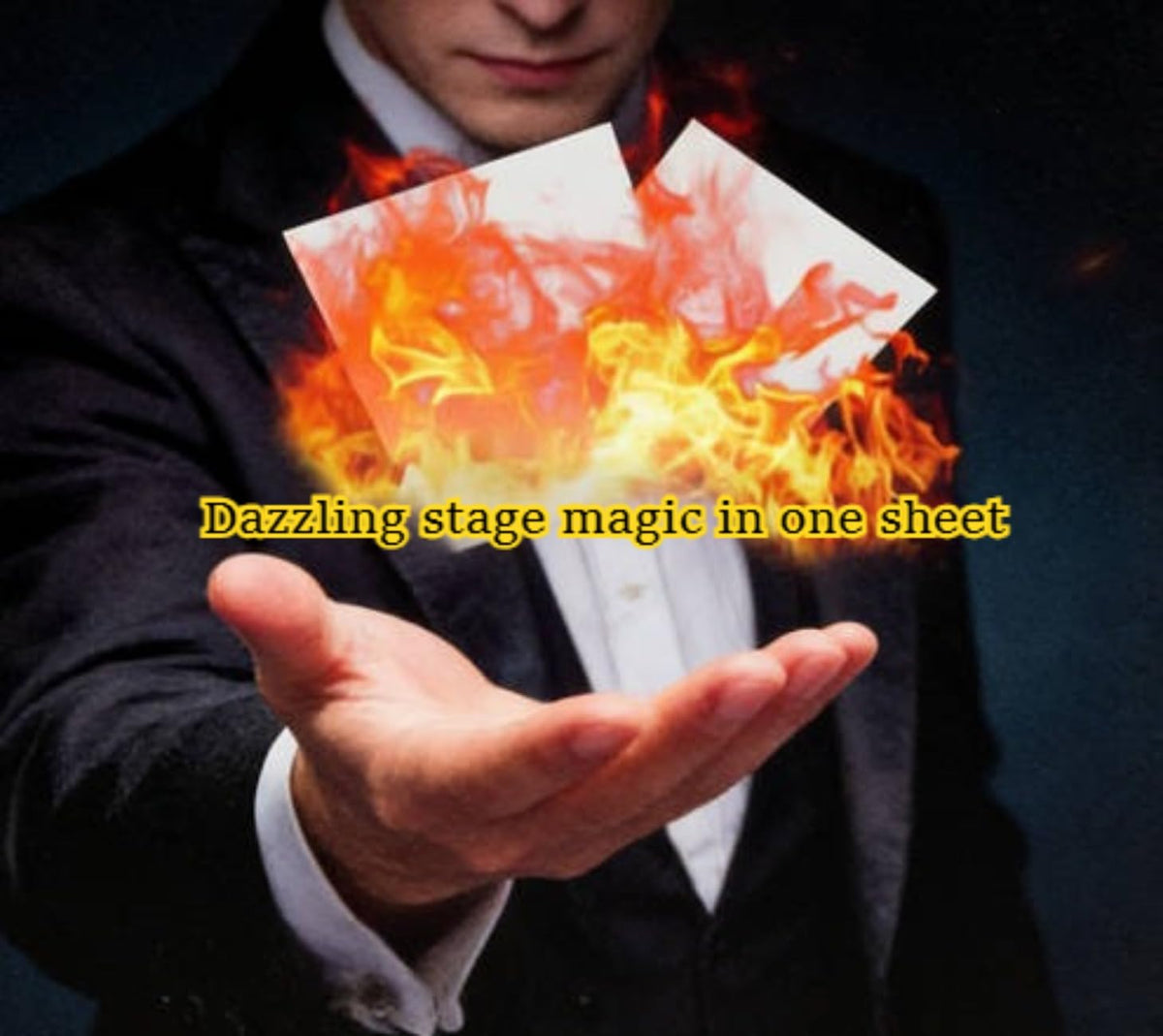 CasaNexa 50pcs Magic Paper – Fast Disappearing Dazzling Stage Props (10×10 cm)