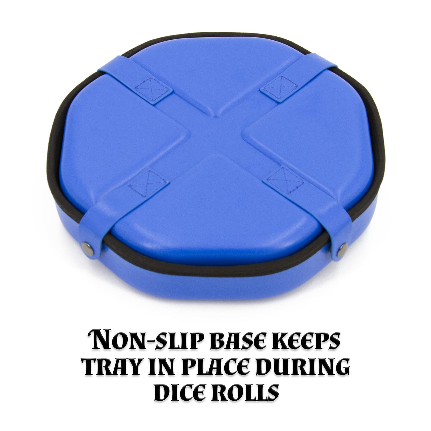 CASEMATIX Dice Tray & Storage Case for Up to 115 Dice | Magnetic Snaps and Wolf Embossed Design