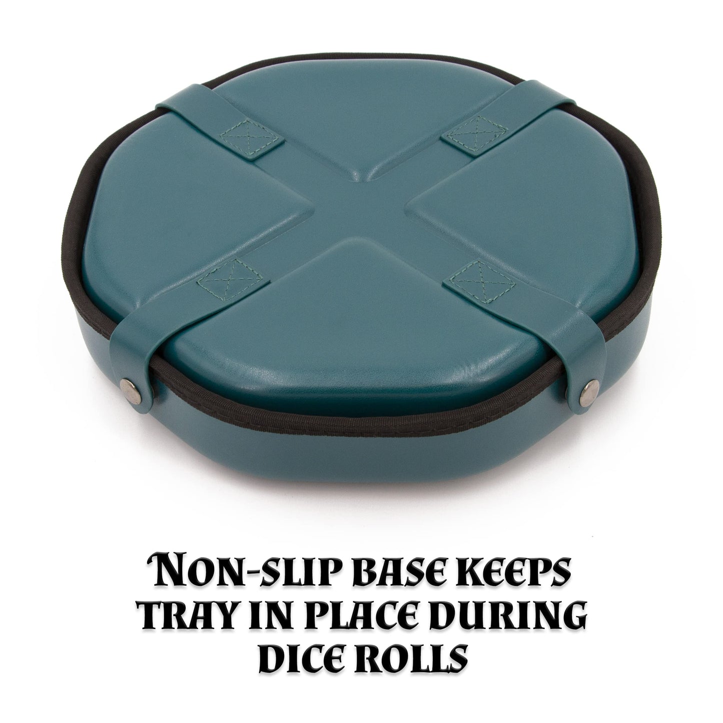 CASEMATIX Dice Tray & Storage Case — Holds 115 RPG Dice, Magnetic Snap Lid